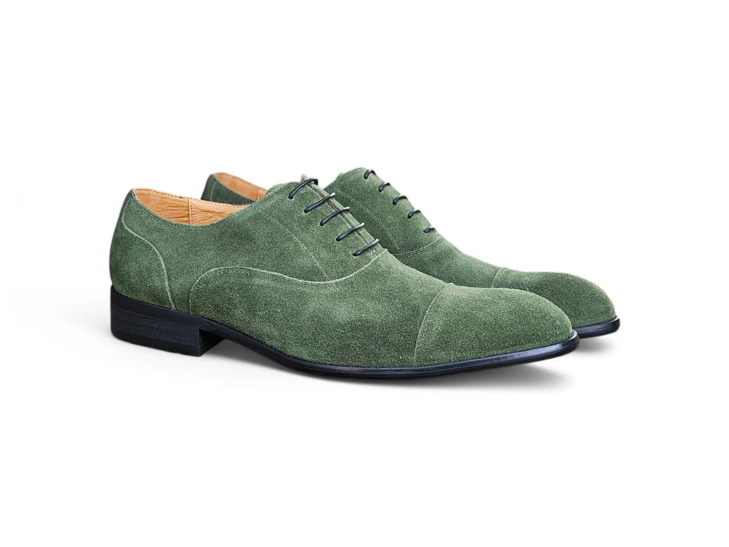 Cap Toe Suede Lace-up Shoe Carrucci
