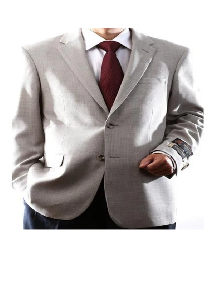 Brand: Caravelli Collezione Suit - Caravelli Suits - Caravelli italy Men's 2 Buttons Natural Stretch Stone Jacket