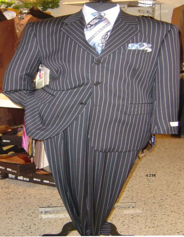 Chalk Bold Men's Sharp Bold White Pinstripe Available in 5 Color (Dress To kill!)