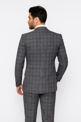 suits-with-baggy-pleated-pants-wide-leg-pants-100-wool-classic-fit-in-color-charcoal-with-blue-plaid-by-rossiman