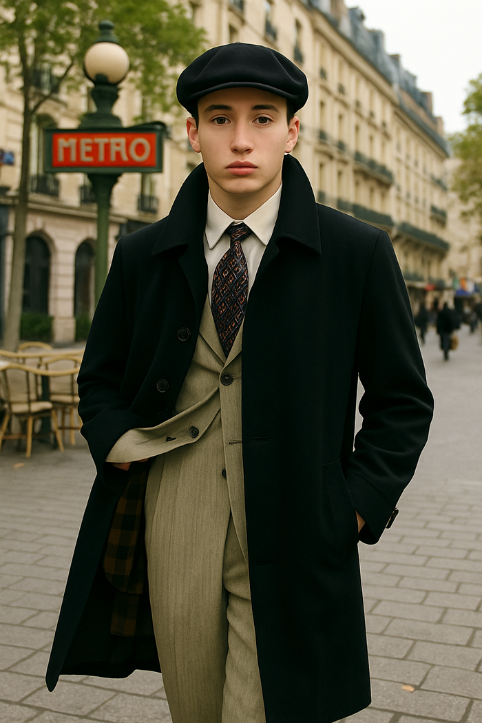 All Weather Men's Dress Coat Belted Rain Coats ~ Long full Maxi length Trench Coats Black Long Style