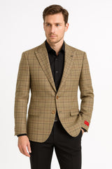 mens-tan-plaid-blazer-windowpane-checkered-taupe-colar-with-conservative-burgunsih-pattern-mix-perfect-for-business