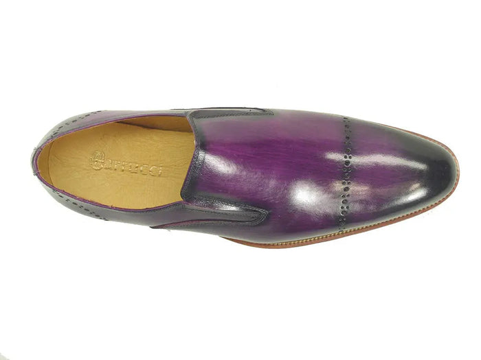Carrucci Chic Patina Finish Calfskin Slip-on