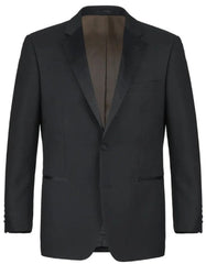 Black Tuxedo - Single Breasted Welt Chest Pocket Mens Wedding Suit - Black Prom Suit - Men's Tuxedo USA