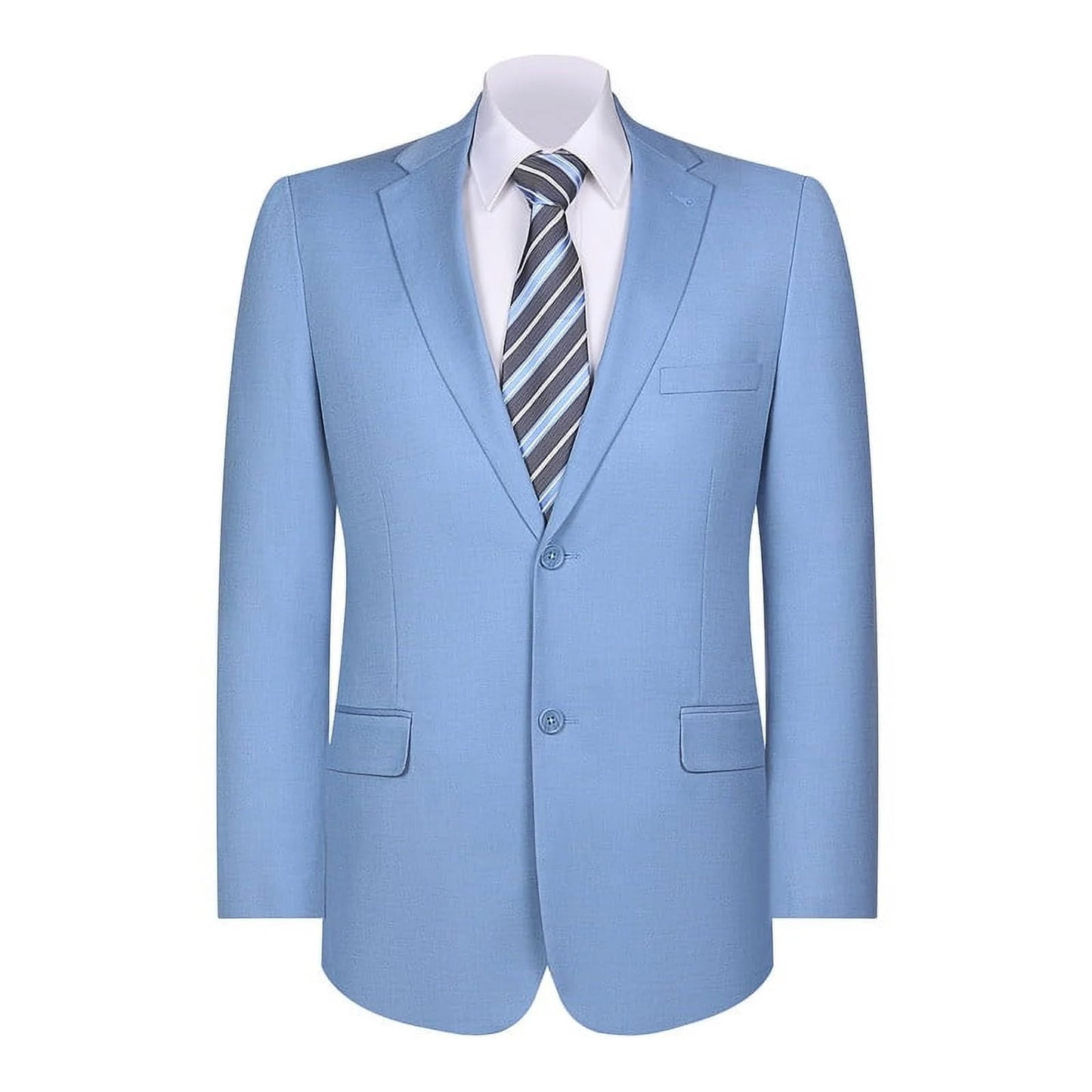 Mens Blazer Classic Fit Sport Coat Two Buttons Lightweight Suit Jacket Iceberg Green