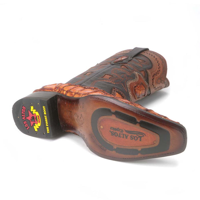 Los Altos Pirarucu Cognac European Square Toe Menƒ??s Boot