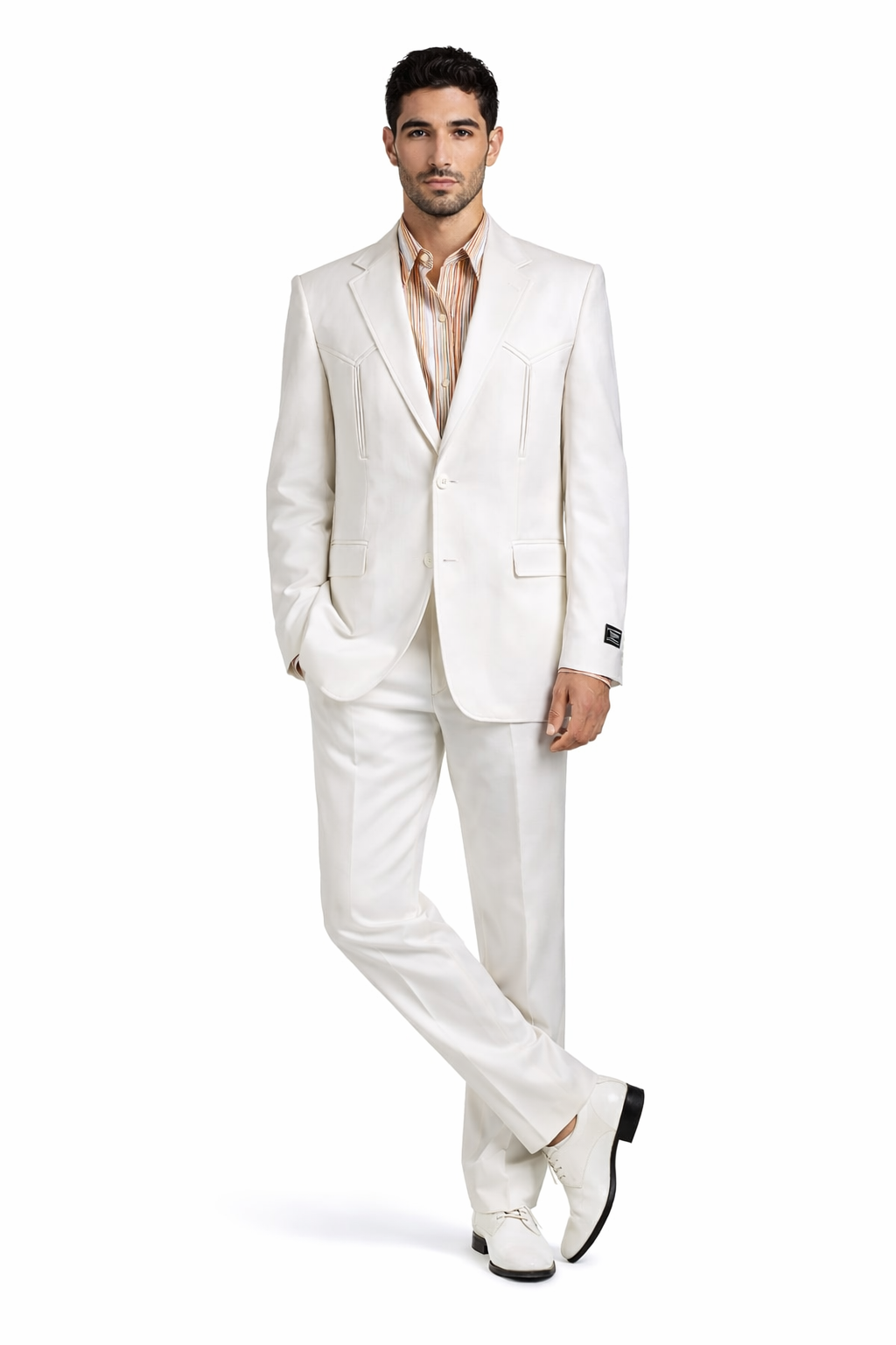 Western Suits For Wedding - Western Tuxedo - Cowboy Tuxedo White