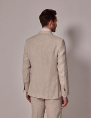 Mens Linen Suit For Beach Wedding - Summer  Suit in Cream - Men's Tuxedo USA