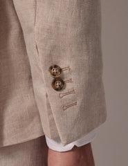 Mens Linen Suit For Beach Wedding - Summer  Suit in Cream - Men's Tuxedo USA