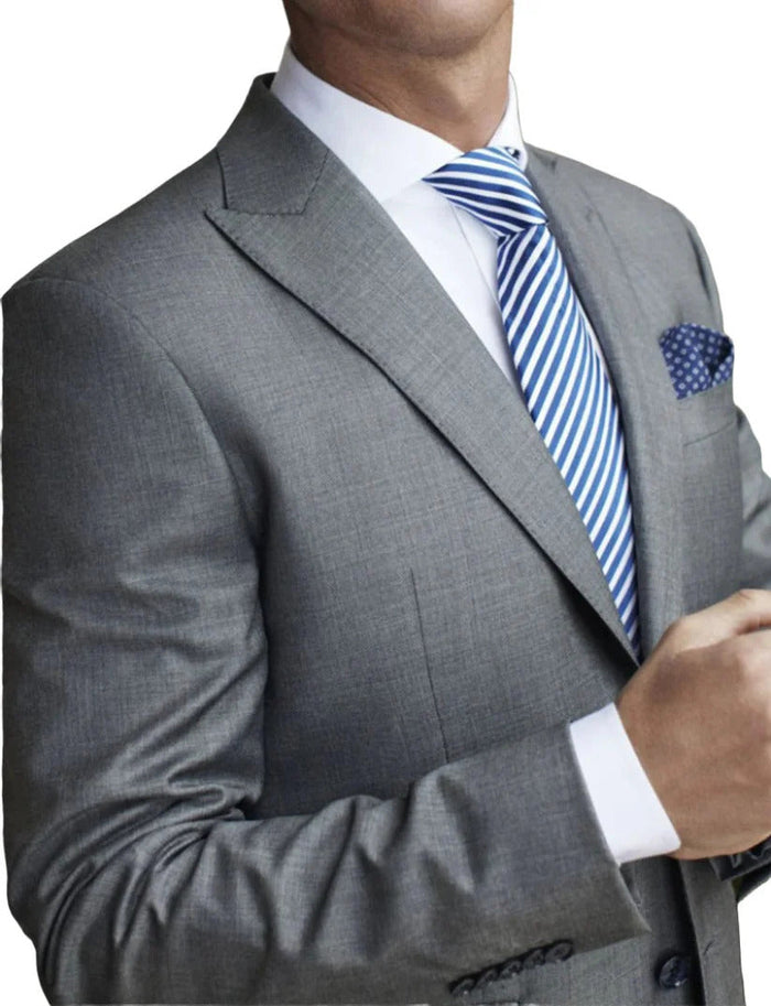 Men’s Cristiano Ronaldo Style Grey Formal Suit – Modern Slim Fit Suit