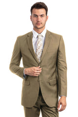 Tan Suits For Wedding - Tan Groomsmen Suits - Tan Business Suit Tuxedo - Men's Tuxedo USA