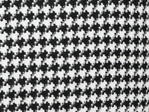 Black Houndstooth Hybrid Fit Double Breasted Jacket