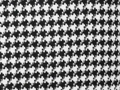 Black Houndstooth Hybrid Fit Double Breasted Jacket
