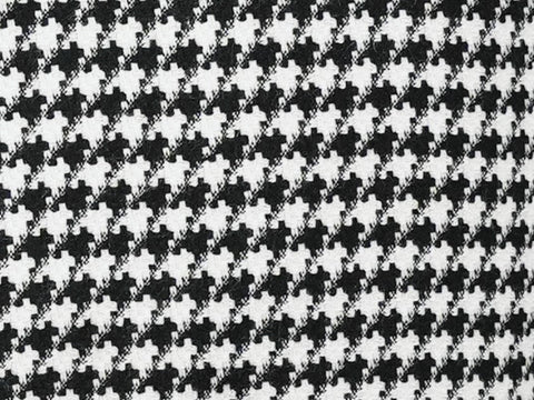 Black Houndstooth Hybrid Fit Double Breasted Jacket