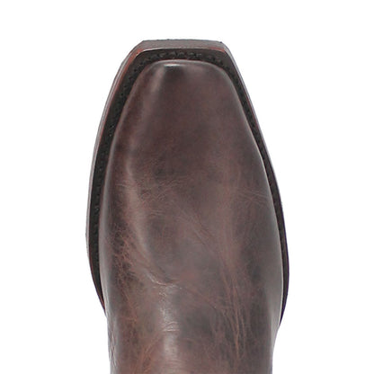 Dingo Brown and Red Snoot Toe Leather Western Boots