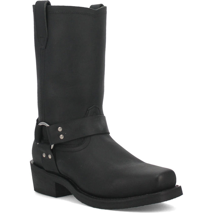 Dingo Black Oil Resistant Leather Mens Biker Boot