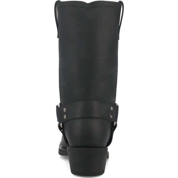 Dingo Black Oil Resistant Leather Mens Biker Boot