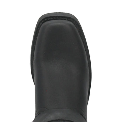 Dingo Black Oil Resistant Leather Mens Biker Boot
