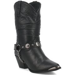 dingo-olivia-black-pigskin-women-leather-boots - Size: 