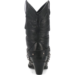dingo-olivia-black-pigskin-women-leather-boots - Size: 