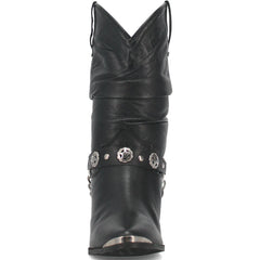 dingo-olivia-black-pigskin-women-leather-boots - Size: 