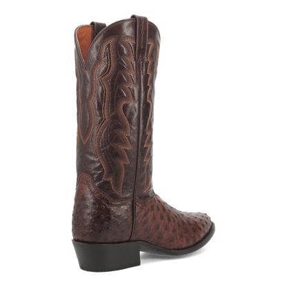 PERSHING FULL QUILL OSTRICH BOOT