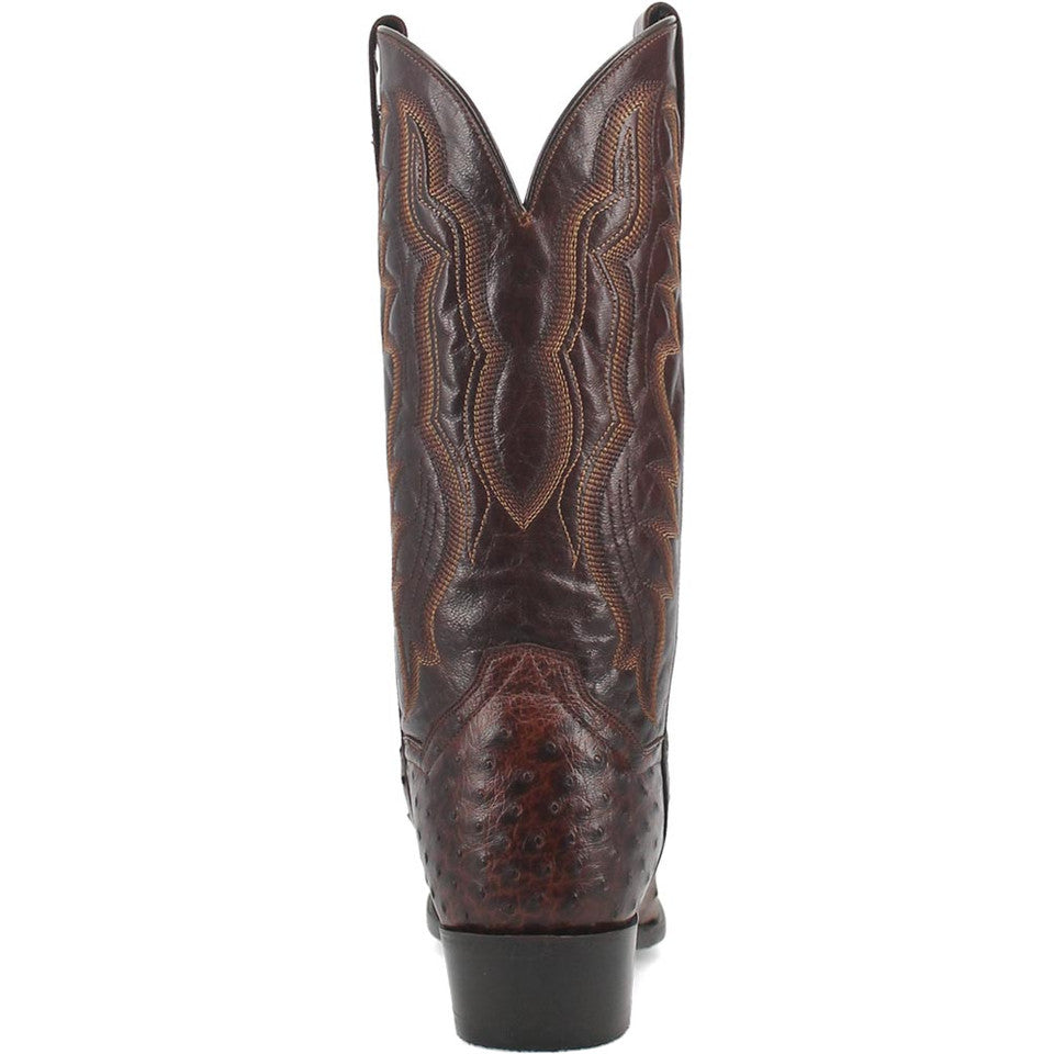 PERSHING FULL QUILL OSTRICH BOOT