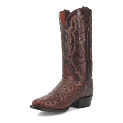 PERSHING FULL QUILL OSTRICH BOOT
