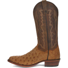 dan-post-gehrig-mens-saddle-western-ostrich-boots - Size: 