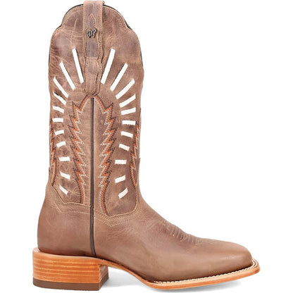 Dan Post Lacey Womens Tan Leather Square Square Toe Western Cowboy Boot