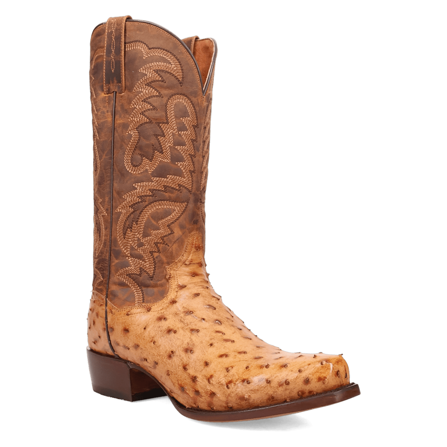 MARCO FULL QUILL OSTRICH BOOT