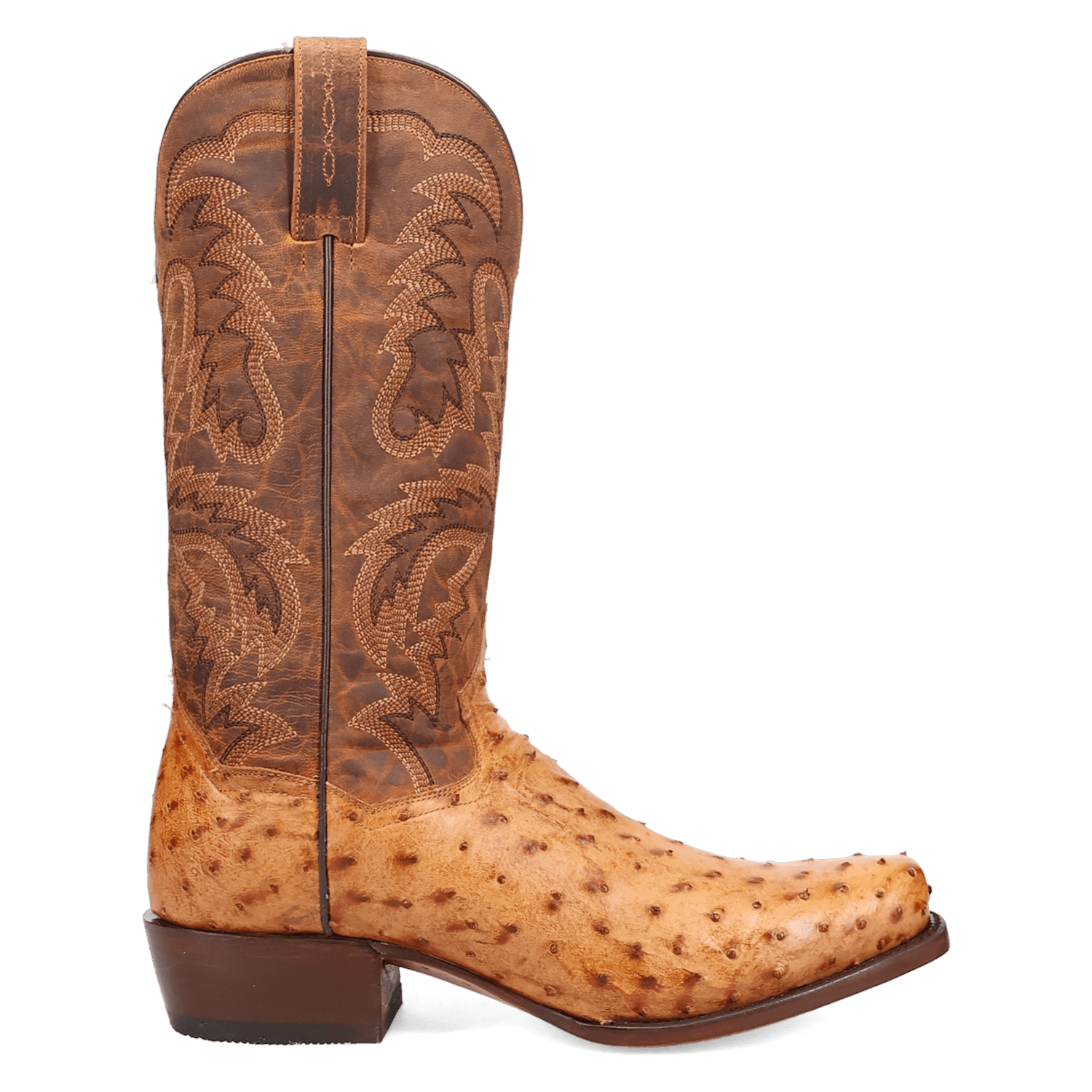 MARCO FULL QUILL OSTRICH BOOT