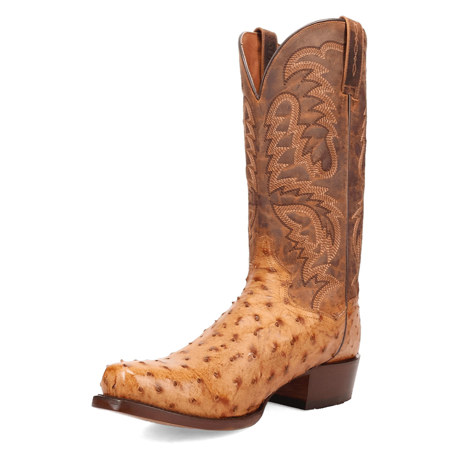 MARCO FULL QUILL OSTRICH BOOT