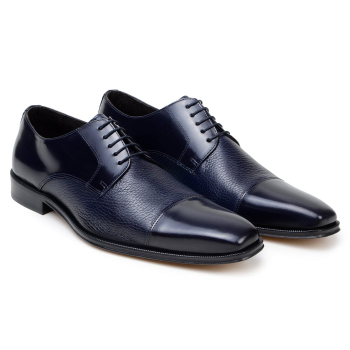 Belvedere Alexander - Navy Genuine Ostrich Leather Shoe