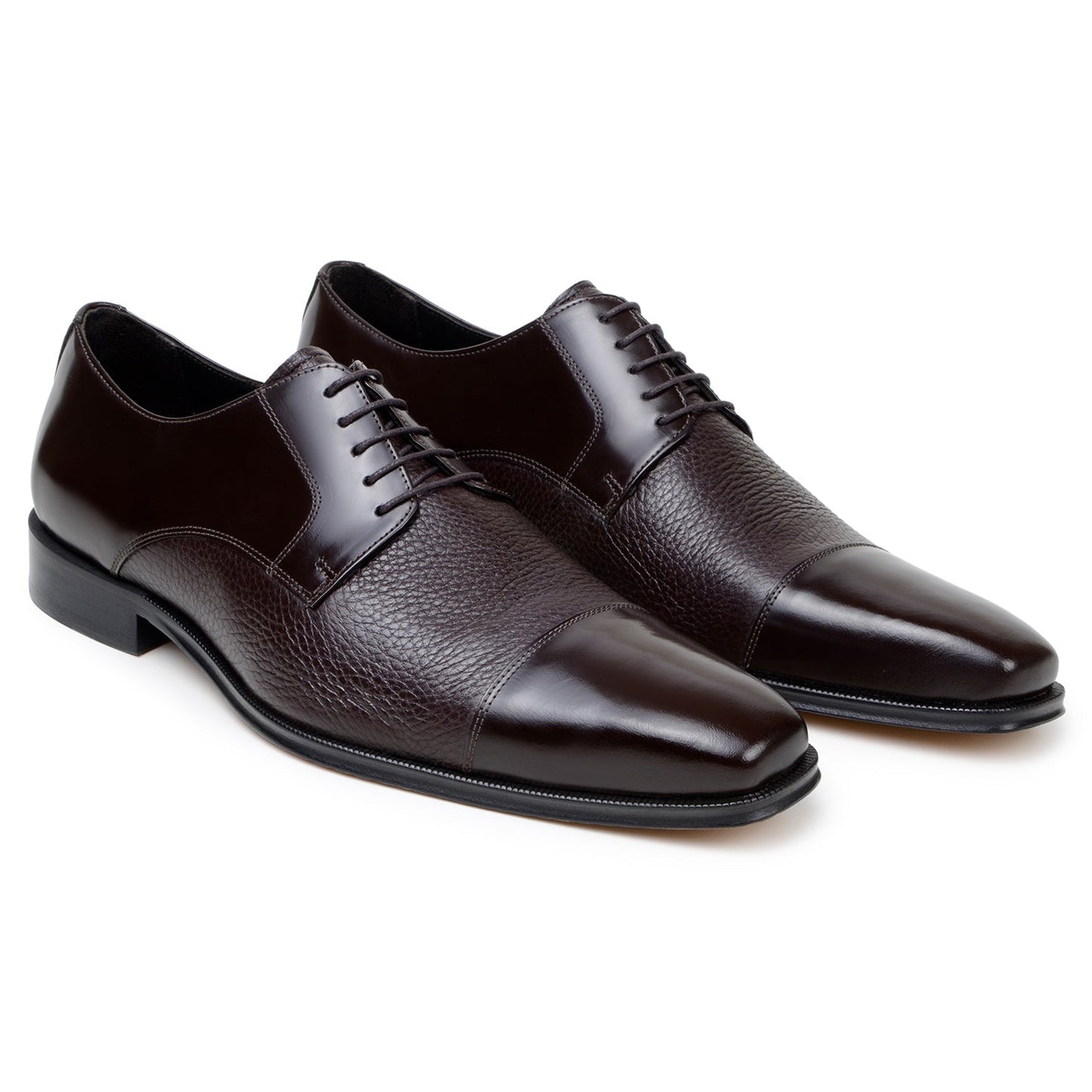 Belvedere Alexander Brown Leather Luxury Dress Shoe