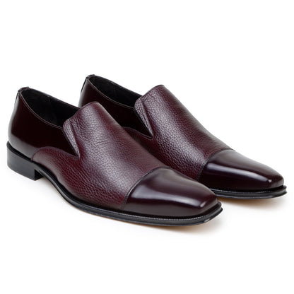 Belvedere Andreo Burgundy Alligator Luxury Shoe