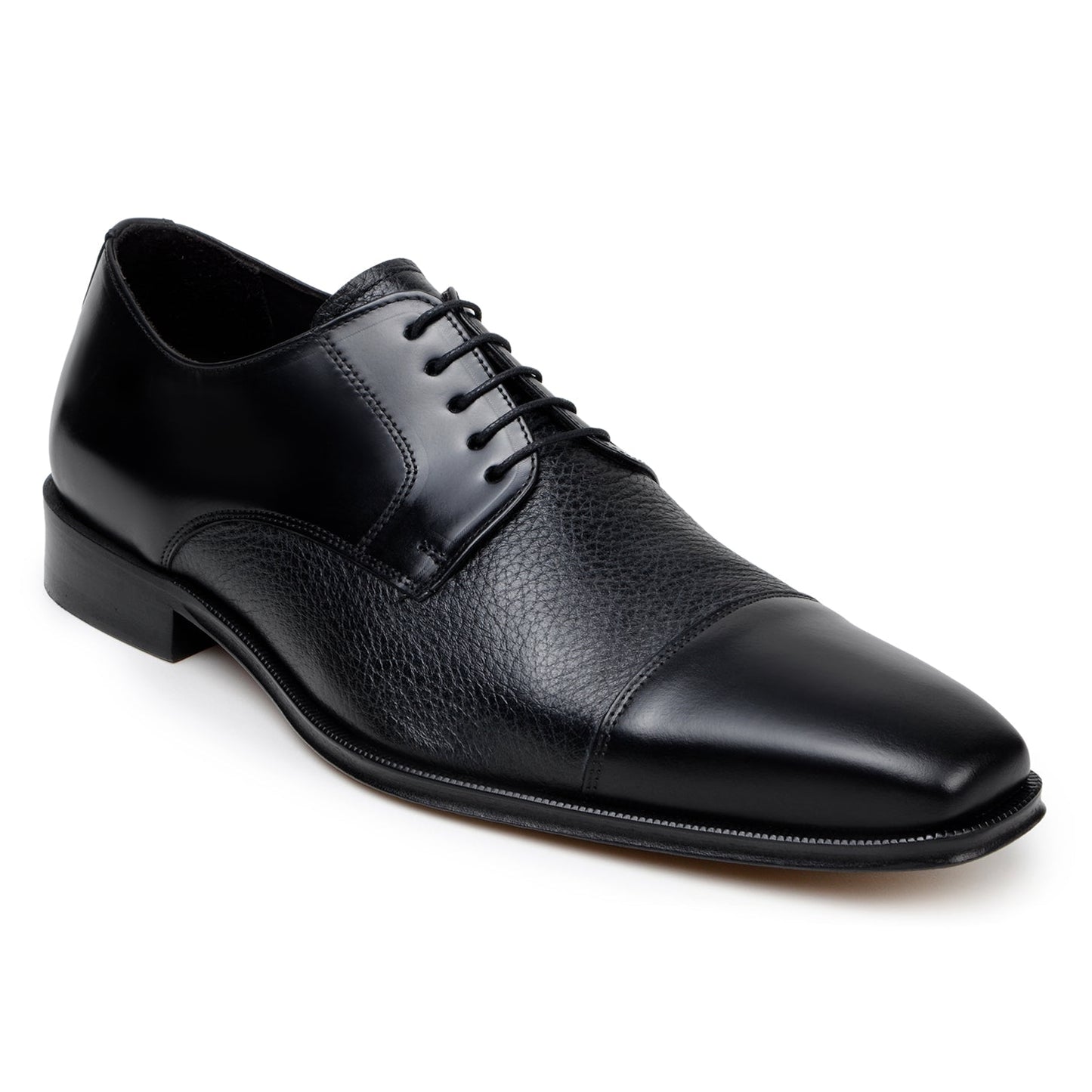 Belvedere Alexander Black Genuine Crocodile Dress Shoe