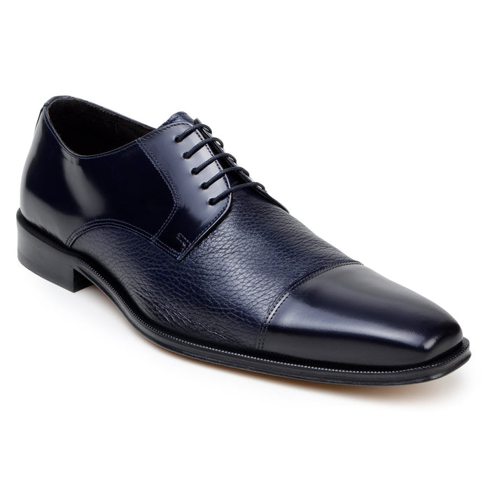 Belvedere Alexander - Navy Genuine Ostrich Leather Shoe