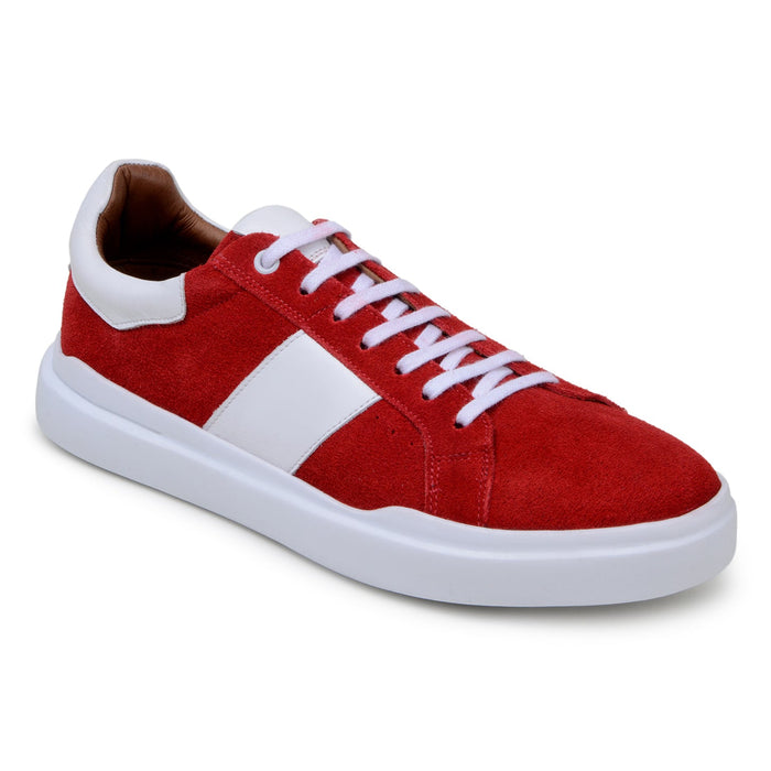 Belvedere Olivier - Red & White Genuine Ostrich Shoe
