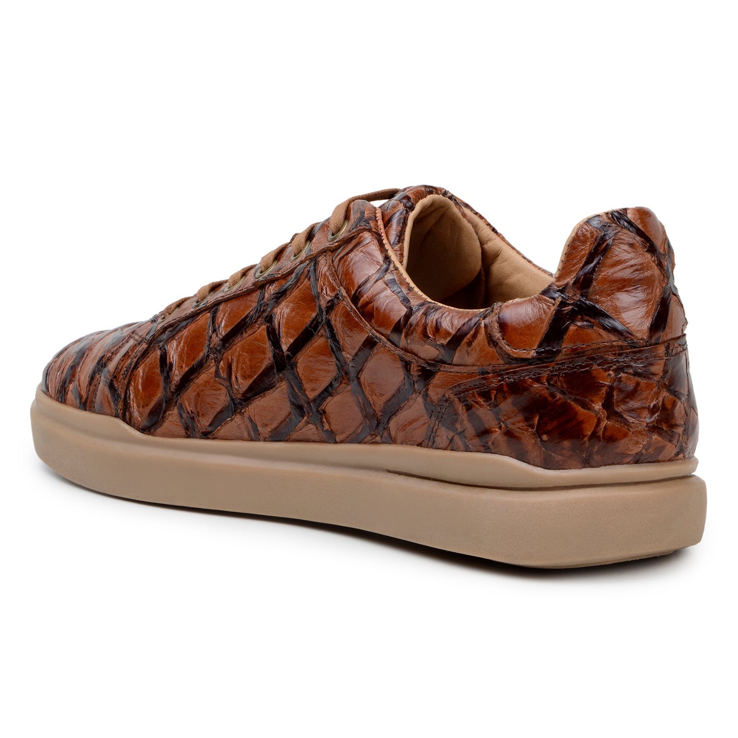 Belvedere Kingstone Almond Antique Alligator Luxury Shoe