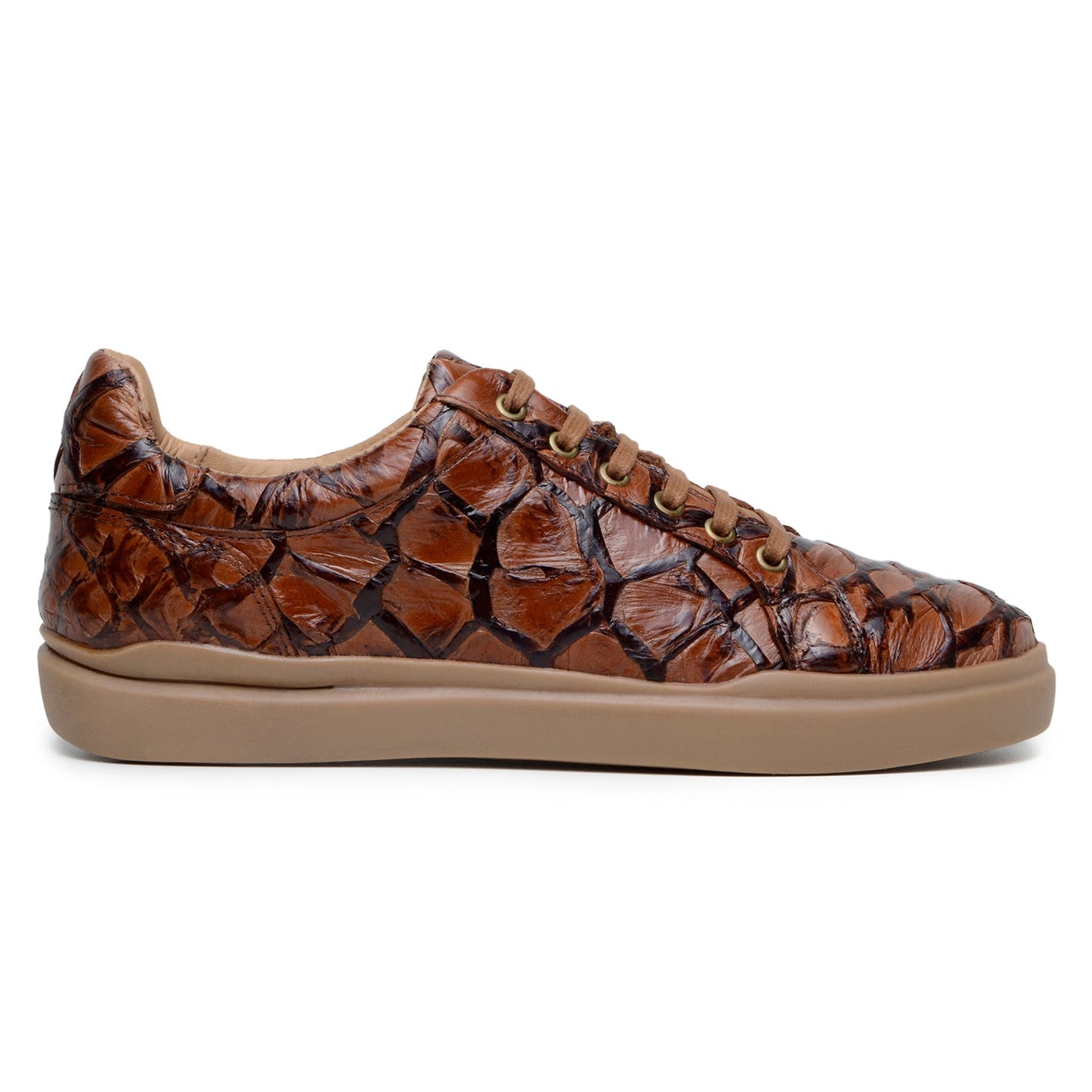 Belvedere Kingstone Almond Antique Alligator Luxury Shoe
