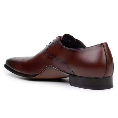 Belvedere Maestro Antique Cognac Alligator Shoe
