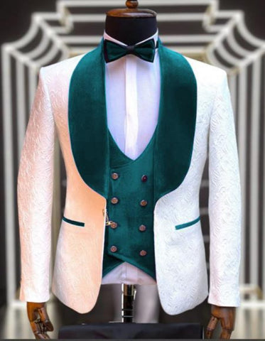 "Dark Teal Tuxedo" - Mens Teal Prom Suit - Teal Blue Suit