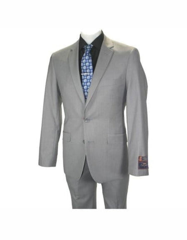 Designer Men's 2 buttons fully lined slim fit Gray suit
