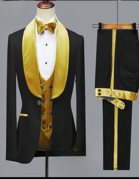 Mens Gold Blazer - Mens Gold Dinner Jacket main image 1