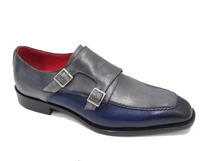 Carrucci Double Monk Strap Two Tone Loafer