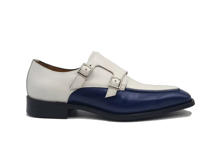 Carrucci Double Monk Strap Two Tone Loafer