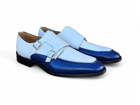 Double Monk Strap Two Tone Carrucci