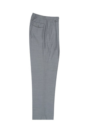 Tiglio Luxe Light Gray Wide Leg, Pure Wool Dress Pants 2576 E09063/26