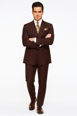 double-breasted-suits-vested-suits-wool-fabric-apolo-king-brand-solid-brown-suit